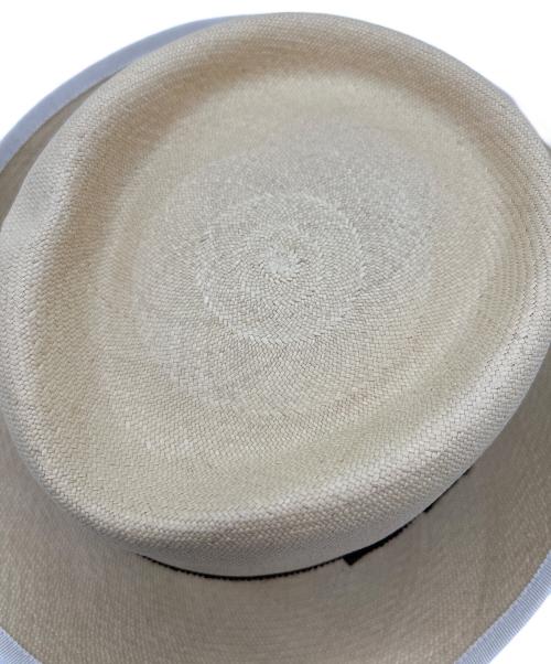 HERMES（エルメス）HERMES (エルメス) パナマハット CHAPEAU MALIBU B BORDE ベージュ サイズ:58の古着・服飾アイテム