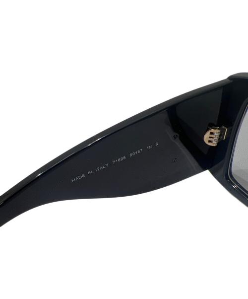 CHANEL（シャネル）CHANEL (シャネル) スクエアシェイプアイウェア ブラック×ゴールド サイズ:Sの古着・服飾アイテム