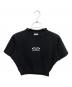 VETEMENTS（ヴェトモン）の古着「VETEMENTS t-shirt Oval Logo Cropped オーバルロゴ クロップド カットソー」｜ブラック