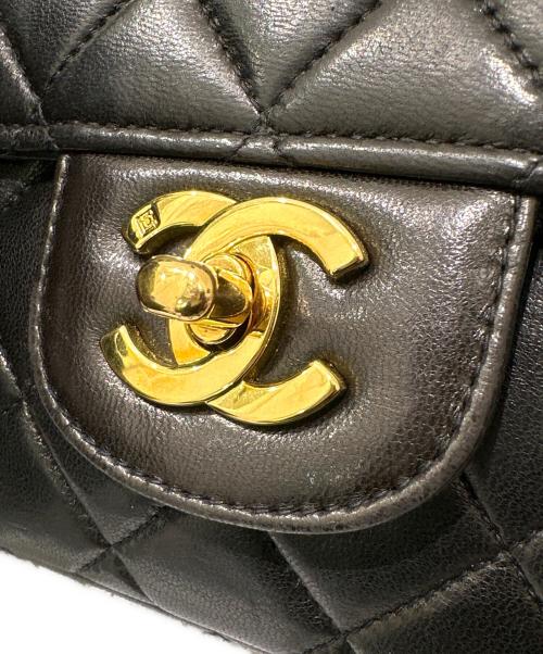 CHANEL（シャネル）CHANEL (シャネル) マトラッセ 親子バッグ ブラック×ゴールド金具 サイズ:25の古着・服飾アイテム