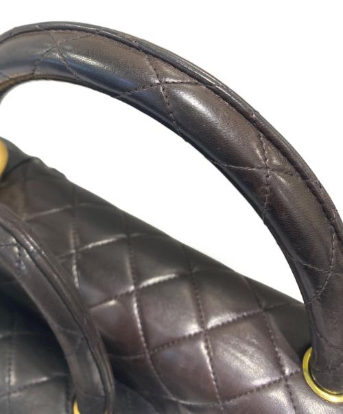 CHANEL（シャネル）CHANEL (シャネル) マトラッセ 親子バッグ ブラック×ゴールド金具 サイズ:25の古着・服飾アイテム