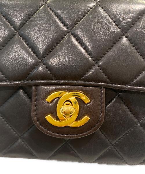 CHANEL（シャネル）CHANEL (シャネル) マトラッセ 親子バッグ ブラック×ゴールド金具 サイズ:25の古着・服飾アイテム