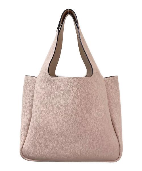 PRADA（プラダ）PRADA (プラダ) レザー トートバッグ ピンクベージュの古着・服飾アイテム