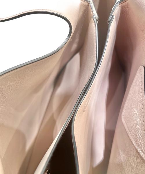 PRADA（プラダ）PRADA (プラダ) レザー トートバッグ ピンクベージュの古着・服飾アイテム