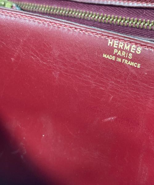 HERMES（エルメス）HERMES (エルメス) フラップショルダーバッグ オリーブ×ボルドーの古着・服飾アイテム