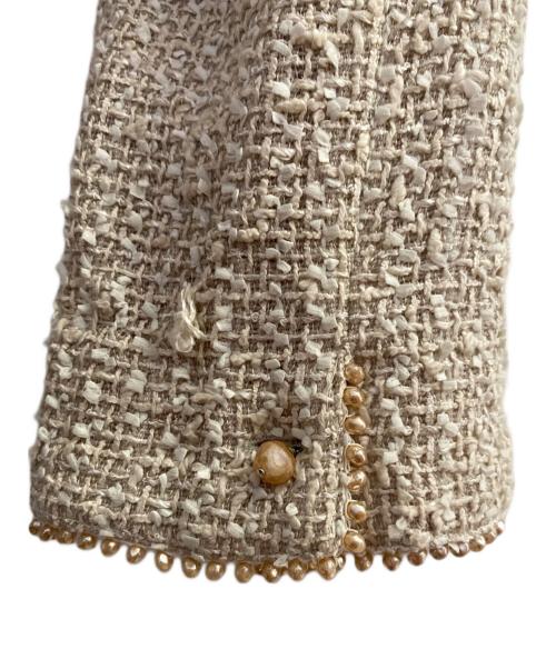 CHANEL（シャネル）CHANEL (シャネル) ツイードセットアップ ベージュ サイズ:42の古着・服飾アイテム