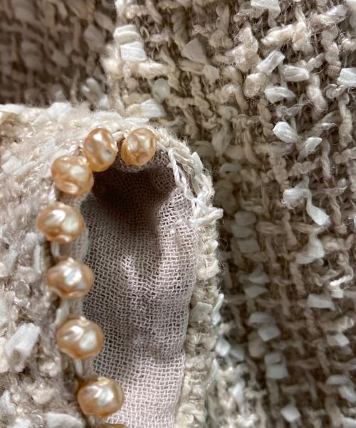 CHANEL（シャネル）CHANEL (シャネル) ツイードセットアップ ベージュ サイズ:42の古着・服飾アイテム