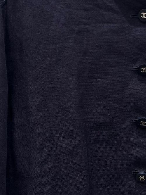 CHANEL（シャネル）CHANEL (シャネル) リネンセットアップ パープル サイズ:38の古着・服飾アイテム