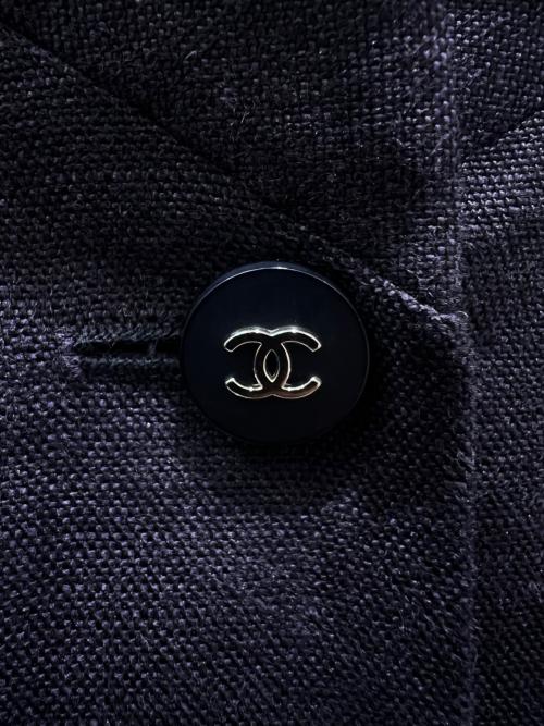 CHANEL（シャネル）CHANEL (シャネル) リネンセットアップ パープル サイズ:38の古着・服飾アイテム