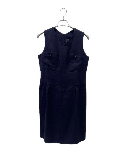 CHANEL（シャネル）CHANEL (シャネル) リネンセットアップ パープル サイズ:38の古着・服飾アイテム