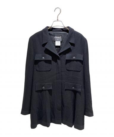 中古・古着通販】CHANEL (シャネル) ツイードロングジャケット