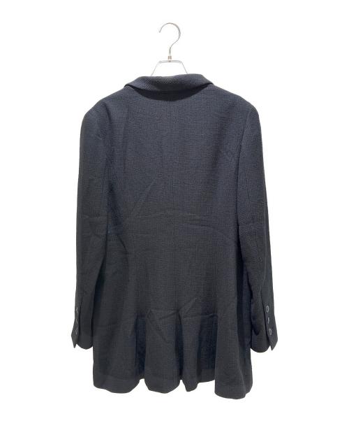 CHANEL（シャネル）CHANEL (シャネル) ツイードロングジャケット ブラック サイズ:44の古着・服飾アイテム
