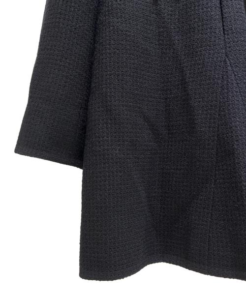 CHANEL（シャネル）CHANEL (シャネル) ツイードロングジャケット ブラック サイズ:44の古着・服飾アイテム