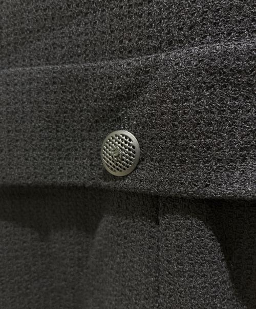 CHANEL（シャネル）CHANEL (シャネル) ツイードロングジャケット ブラック サイズ:44の古着・服飾アイテム