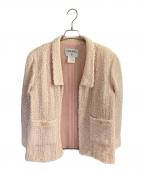 CHANELシャネル）の古着「ツイードジャケット」｜ライトピンク