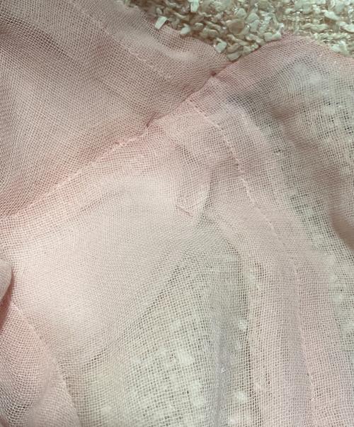 CHANEL（シャネル）CHANEL (シャネル) ツイードジャケット ライトピンク サイズ:42の古着・服飾アイテム