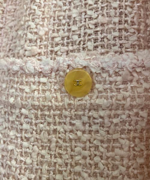 CHANEL（シャネル）CHANEL (シャネル) ツイードジャケット ライトピンク サイズ:42の古着・服飾アイテム