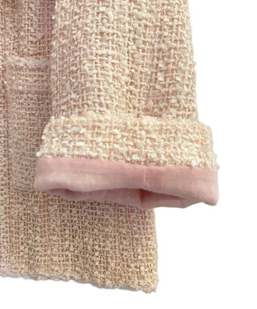 CHANEL（シャネル）CHANEL (シャネル) ツイードジャケット ライトピンク サイズ:42の古着・服飾アイテム