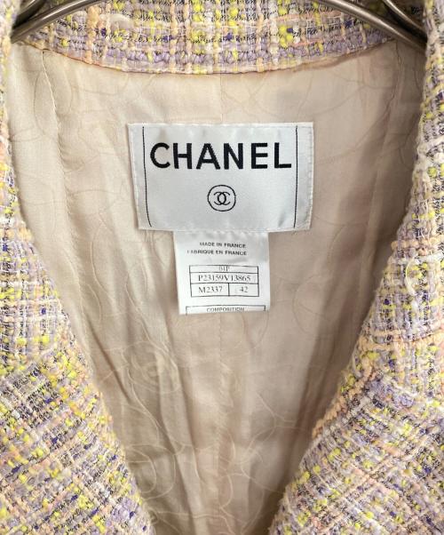 CHANEL（シャネル）CHANEL (シャネル) ツイードジャケット マルチカラー サイズ:42の古着・服飾アイテム