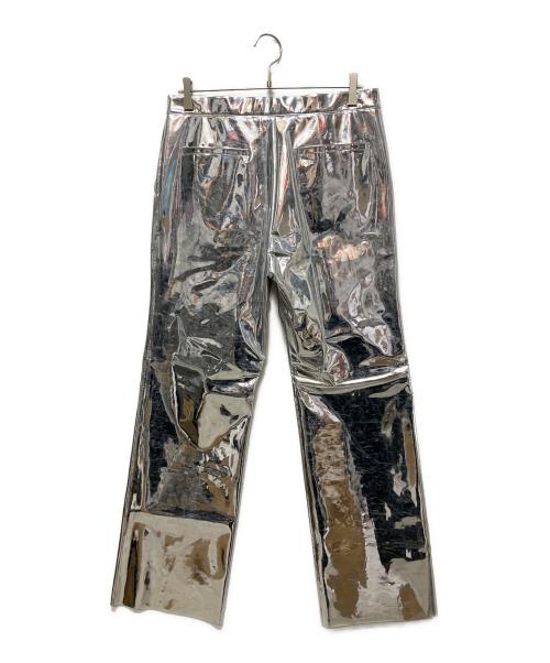 GUCCI（グッチ）GUCCI (グッチ) ミラー エフェクト ロングパンツ シルバー サイズ:48の古着・服飾アイテム