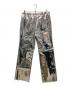 GUCCI (グッチ) ミラー エフェクト ロングパンツ シルバー サイズ:48：30000円