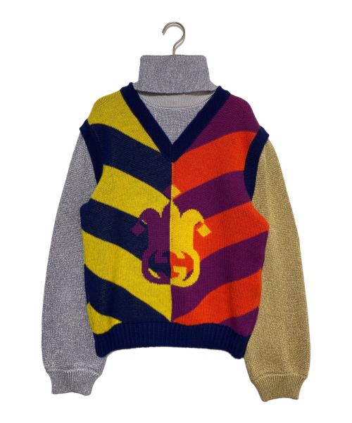 GUCCI（グッチ）GUCCI (グッチ) タートルネックニット マルチカラー サイズ:Mの古着・服飾アイテム