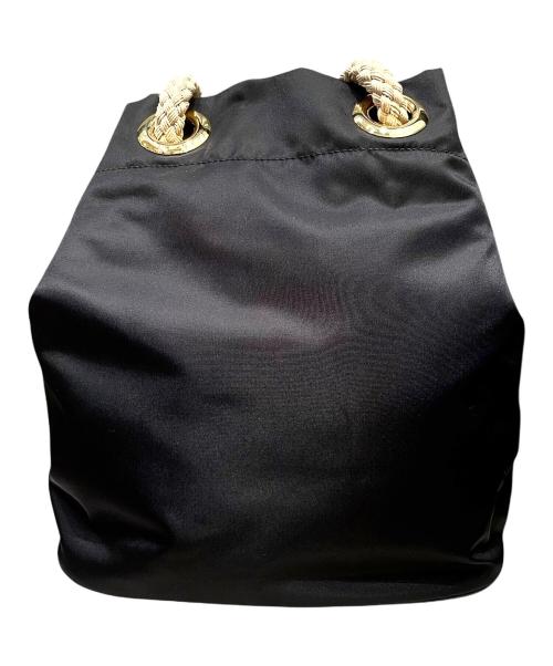 PRADA（プラダ）PRADA (プラダ) プラダ マリナースモール Re-Nylon バケットバッグ ブラック×ベージュ サイズ:スモールの古着・服飾アイテム