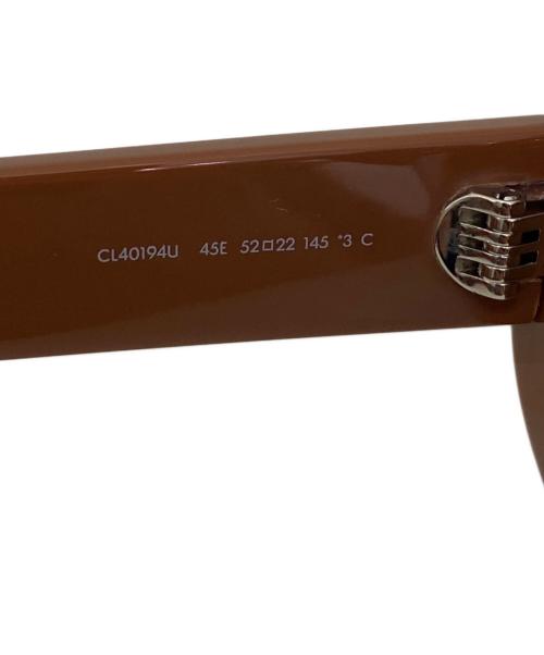 CELINE（セリーヌ）CELINE (セリーヌ) トリオンフ01サングラス ブラウン×ゴールド サイズ:52□22　145の古着・服飾アイテム