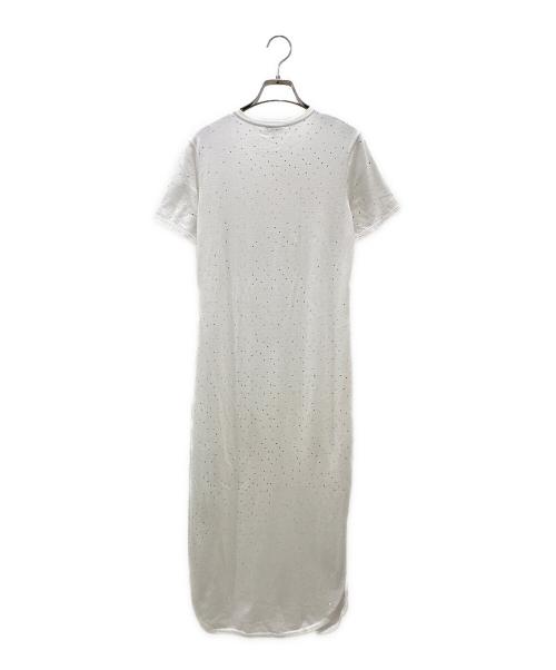 CHANEL（シャネル）CHANEL (シャネル) ココマークスリットロングワンピース ホワイト サイズ:34の古着・服飾アイテム