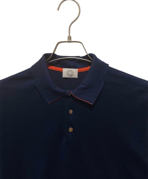 HERMES（エルメス）HERMES (エルメス) トゥブル・ジュ ポロシャツ ネイビー サイズ:XXLの古着・服飾アイテム