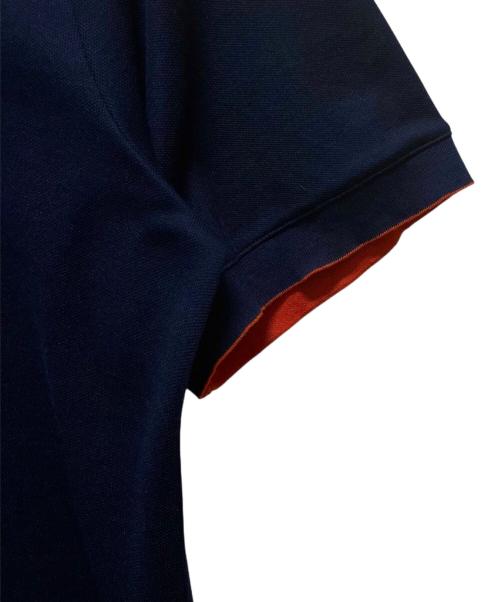 HERMES（エルメス）HERMES (エルメス) トゥブル・ジュ ポロシャツ ネイビー サイズ:XXLの古着・服飾アイテム