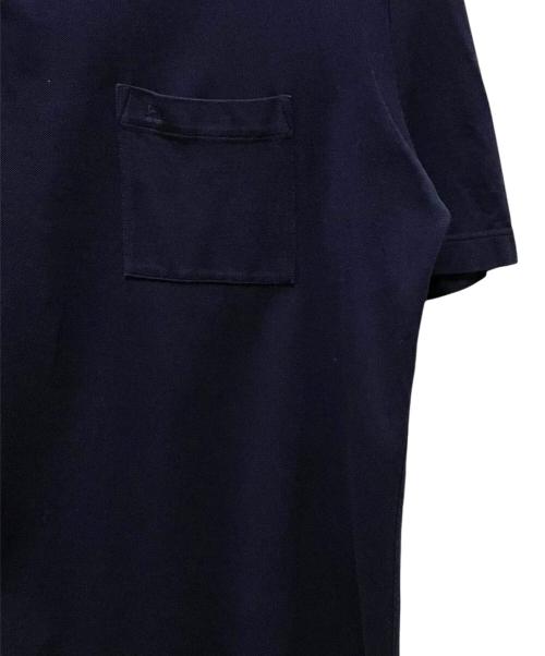 HERMES（エルメス）HERMES (エルメス) H刺繍ポロシャツ マリン サイズ:XXLの古着・服飾アイテム