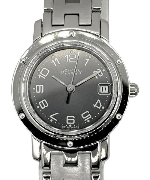 HERMES（エルメス）HERMES (エルメス) クリッパー ウォッチ グレー文字盤 サイズ:-の古着・服飾アイテム