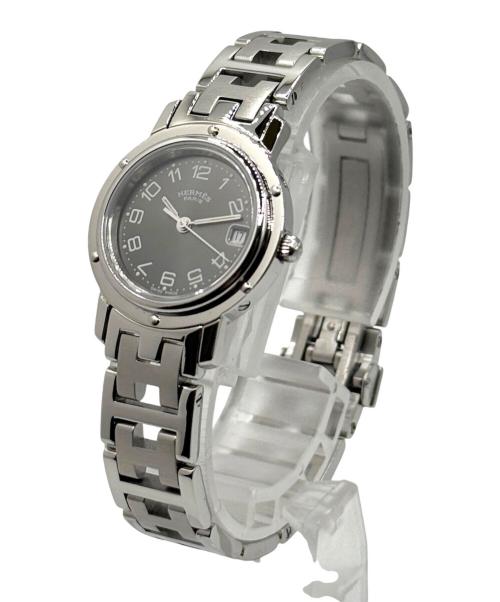 HERMES（エルメス）HERMES (エルメス) クリッパー ウォッチ グレー文字盤 サイズ:-の古着・服飾アイテム