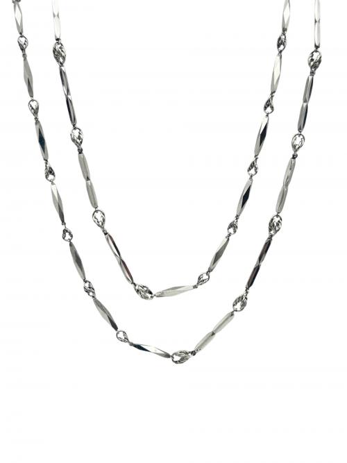 NO BRAND（ノーブランド）NO BRAND (ノーブランド) プラチナネックレス サイズ:80cmの古着・服飾アイテム