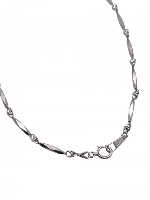 NO BRAND（ノーブランド）NO BRAND (ノーブランド) プラチナネックレス サイズ:80cmの古着・服飾アイテム