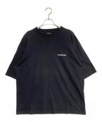 BALENCIAGAバレンシアガ）の古着「バックロゴプリントオーバサイズTシャツ」｜ブラック