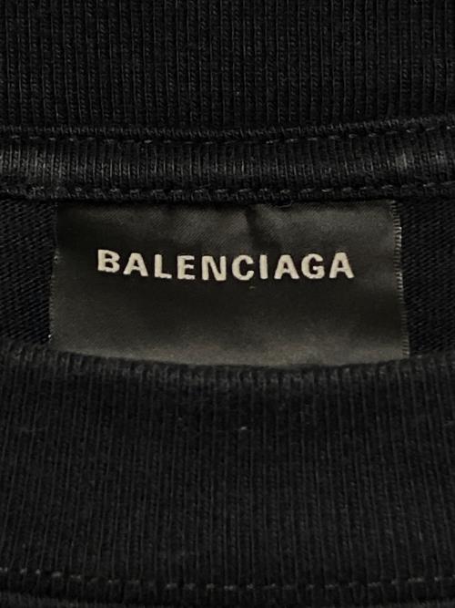 BALENCIAGA（バレンシアガ）BALENCIAGA (バレンシアガ) バックロゴプリントオーバサイズTシャツ ブラック サイズ:Lの古着・服飾アイテム