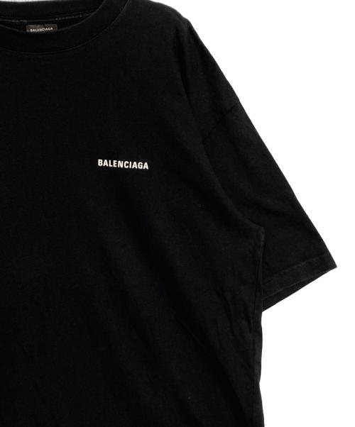 BALENCIAGA（バレンシアガ）BALENCIAGA (バレンシアガ) バックロゴプリントオーバサイズTシャツ ブラック サイズ:Lの古着・服飾アイテム
