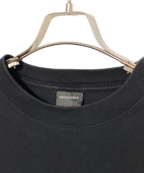 BALENCIAGA（バレンシアガ）BALENCIAGA (バレンシアガ) バックロゴプリントオーバサイズTシャツ ブラック サイズ:Lの古着・服飾アイテム
