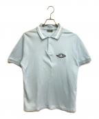 Dior×AIR JORDANディオール×エア ジョーダン）の古着「ロゴ刺繍ポロシャツ」｜スカイブルー