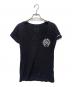 CHROME HEARTS（クロムハーツ）の古着「ホースシューロゴVネックカットソー」｜ブラック×ホワイト