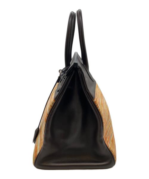 HERMES（エルメス）HERMES (エルメス) バーキン35/ヴァレニア×ヴィヴラート/□G:2003年ハンドバッグ/シルバー金具 ブラウン×マルチカラー サイズ:35の古着・服飾アイテム