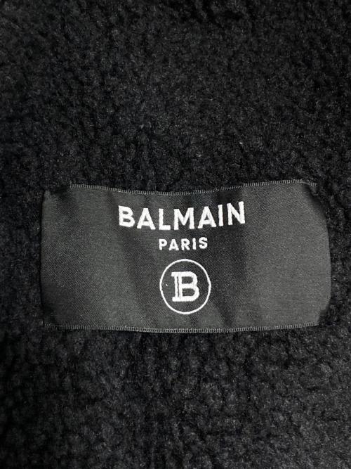 BALMAIN（バルマン）BALMAIN (バルマン) ストーンウォッシュデニムジャケット グレー×ブラック サイズ:44の古着・服飾アイテム