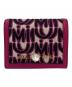 MIU MIU（ミュウミュウ）の古着「ロゴジャガードウォレット」｜ピンク×ブラック