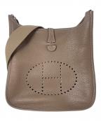 HERMESエルメス）の古着「エブリン PM/シルバー金具/トリヨンクレマンス/エトゥープ/ブラウン系/Ｊ□Ｎ刻印」｜エトゥープ×シルバー金具