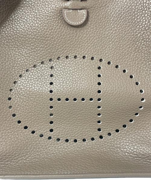 HERMES（エルメス）HERMES (エルメス) エブリン PM/シルバー金具/トリヨンクレマンス/エトゥープ/ブラウン系/Ｊ□Ｎ刻印 エトゥープ×シルバー金具 サイズ:PMの古着・服飾アイテム
