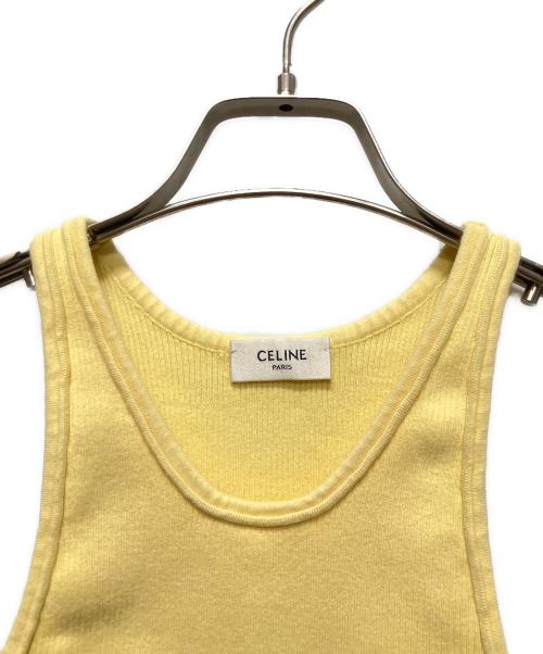 CELINE（セリーヌ）CELINE (セリーヌ) ロゴアスリート ブラ イエロー サイズ:XSの古着・服飾アイテム