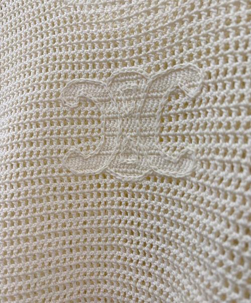 CELINE（セリーヌ）CELINE (セリーヌ) ロゴトリオンフニット アイボリー サイズ:Sの古着・服飾アイテム