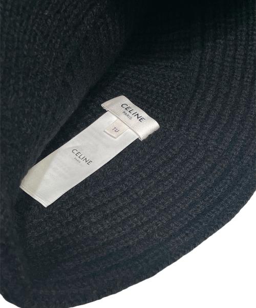 CELINE（セリーヌ）CELINE (セリーヌ) トリオンフ クロシェ バケットハット  ブラック サイズ:ONE SIZEの古着・服飾アイテム